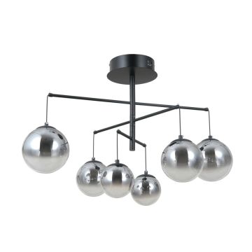 Italux Velada PND-34381-6-BK Závesná lampa 6x30W/LED 3000K 2010lm IP20