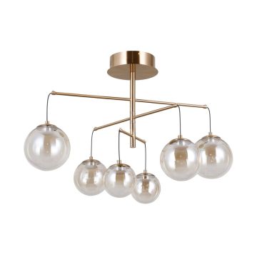 Italux Velada PND-34381-6-HBR Stropná lampa 6x30W/LED 3000K 2010lm IP20