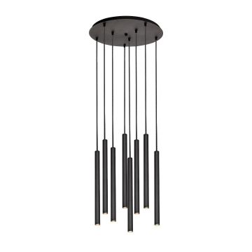 Kaspa ROLL 8 11174802 Závesná lampa 8x4,2W/LED 3000K 719lm IP20