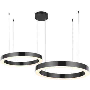 Step Into Design CIRCLE 2in1 ST-8848-40+60 black Závesná lampa 2x53W/LED 3000K 5035lm IP20