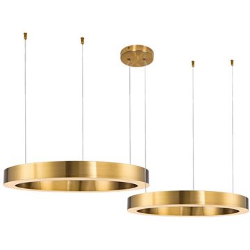 Step Into Design CIRCLE 2in1 ST-8848-60+80 brass Závesná lampa 2x72W/LED 3000K 6840lm IP20