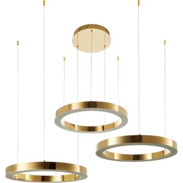 Step Into Design CIRCLE 3in1 DN924-60+60+60 gold Závesná lampa 3x80W/LED 3000K 9000lm IP20