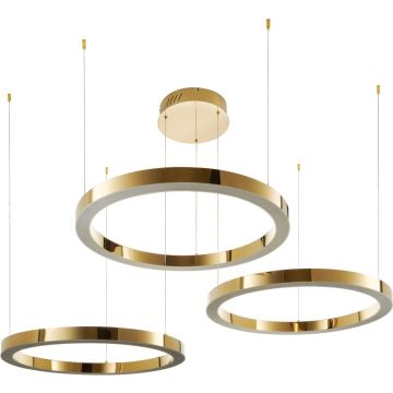 Step Into Design CIRCLE 3in1 DN924-80+80+80 gold Závesná lampa 3x112W/LED 3000K 10640lm IP20