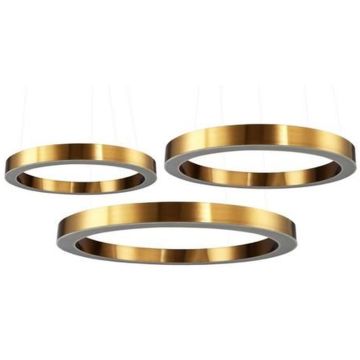 Step Into Design CIRCLE 3in1 ST-8848-40+60+80 brass Závesná lampa 3x93W/LED 3000K 8835lm IP20