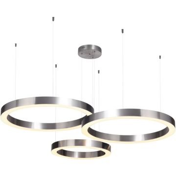 Step Into Design CIRCLE 3in1 ST-8848-60+60+80 nickel Závesná lampa 3x85W/LED 3000K 8075lm IP20