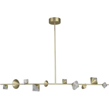 Step Into Design CONE ST-10307-130 gold Stropná lampa 3x33W/LED 3000K 2640lm IP20
