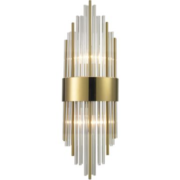 Step Into Design DRACO ST-88003W-S gold Stena svietidlo 2x20W/E14 IP20