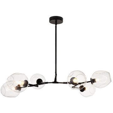 Step Into Design MODERN ORCHID ST-1232-6 black transparent Stropná lampa 6x60W/E27 IP20