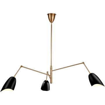 Step Into Design RAGNO ST-8625P black Stropná lampa 3x40w/E27 IP20