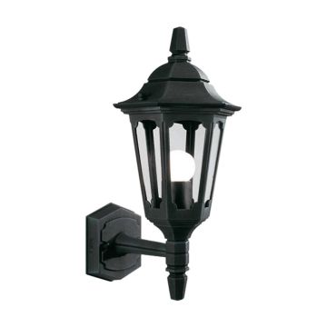 Elstead Lighting PARISH PRM1-BLACK Stena svietidlo 1x60W/E27 IP44