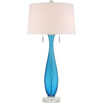 Quoizel OCEAN BLUE QZS-Q2314T Stolná lampa 2x60W/E27