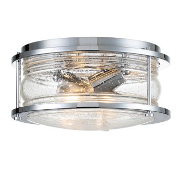 Quintiesse ASHLAND BAY QN-ASHLANDBAY-F-PC-BATH Stropné svietidlo 2x60W/E27 IP44