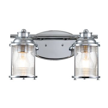 Quintiesse ASHLAND BAY QN-ASHLANDBAY2-PC-BATH Stena svietidlo 2x60W/E27 IP44