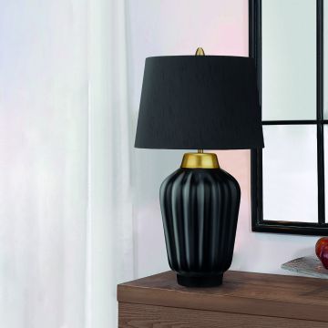 Quintiesse BEXLEY QN-BEXLEY-TL-BKBB Stolná lampa 1x60W/E27