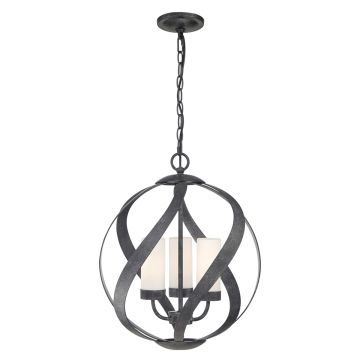 Quintiesse BLACKSMITH QN-BLACKSMITH-3P-OBK Závesná lampa 3x40W/E14 IP44