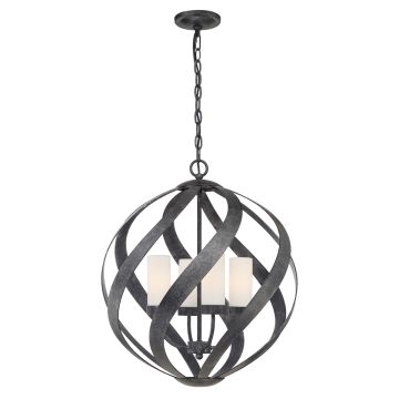 Quintiesse BLACKSMITH QN-BLACKSMITH-4P-OBK Závesná lampa 4x40W/E14 IP44