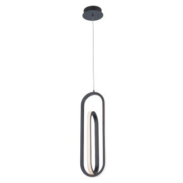 Quintiesse Demark QN-DEMARK-1P-BK Závesná lampa 1x28W/LED 3000K 1000lm IP20