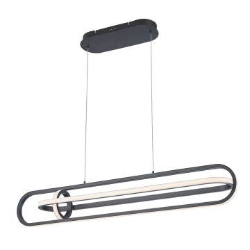 Quintiesse Demark QN-DEMARK-LP-BK Závesná lampa 1x58W/LED 3000K 2900lm IP20