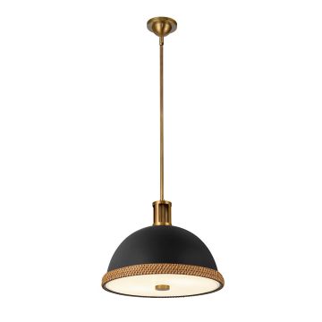 Quintiesse Doral QN-DORAL-P-M-BK Závesná lampa 2x60W/E27 IP20