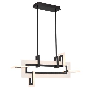 Quintiesse Inizio QN-INIZIO-LP-S-BK Stropná lampa 1x46W/LED 3000K 2086lm IP20