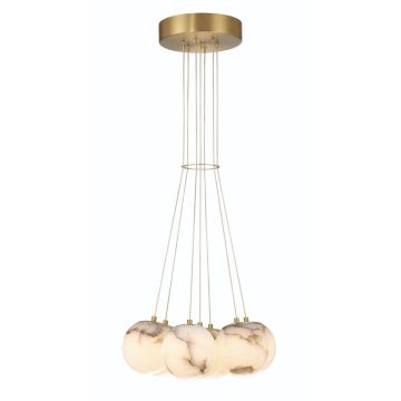Quintiesse Kepler QN-KEPLER-7P-BG Závesná lampa 7x7W/LED 3000K 3544lm IP20