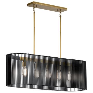 Quintiesse LINARA QN-LINARA-ISLE-BK Závesná lampa 5x60W/E27