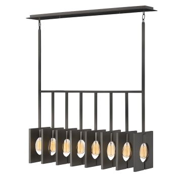 Quintiesse LUDLOW QN-LUDLOW8-GR Závesná lampa 8x60W/E27