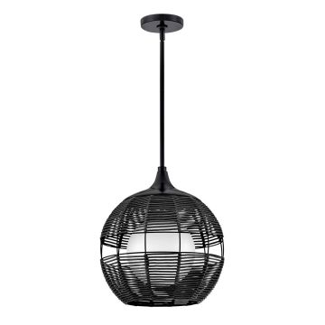 Quintiesse Maddox QN-MADDOX-P-S-BK-BK Závesná lampa 1x60W/E27 IP44