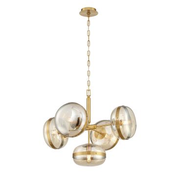 Quintiesse Nottingham QN-NOTTINGHAM-5P-AB Závesná lampa 5x40W/E27 IP20