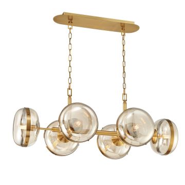 Quintiesse Nottingham QN-NOTTINGHAM-6LP-AB Závesná lampa 6x40W/E27 IP20