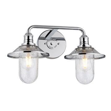 Quintiesse RIGBY QN-RIGBY2-BATH-PC Stena svietidlo 2x40W/E27 IP44