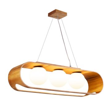 Quintiesse Sfera QN-SFERA-3P-TEAK Závesná lampa 3x40W/E27 IP20