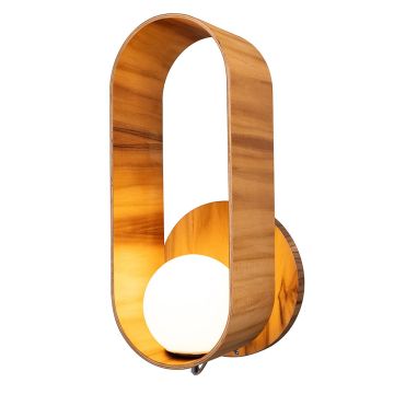 Quintiesse Sfera QN-SFERA-WB-L-TEAK Stena svietidlo 1x40W/E27 IP20