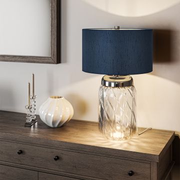 Quintiesse SOLA QN-SOLA-TL-L-BLU Stolná lampa 1x60W/E27 3000k 720LM