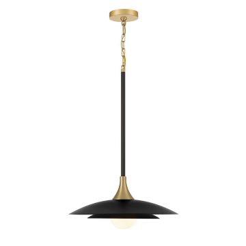 Quintiesse Welsh QN-WELSH-P-BK Závesná lampa 1x15W/LED 3000K 750lm IP20