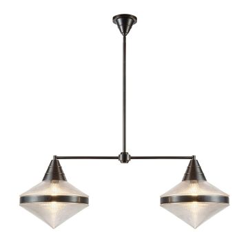 Quintiesse Willard QN-WILLARD-LP2-UBZ-PG Stropná lampa 2x60W/E27 IP20