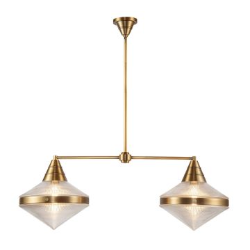 Quintiesse Willard QN-WILLARD-LP2-VBS-PG Stropná lampa 2x60W/E27 IP20