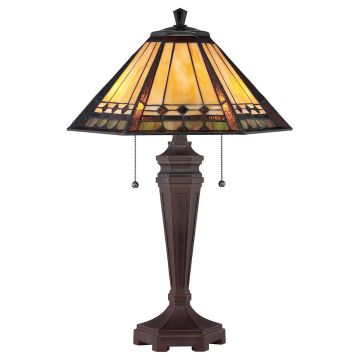 Quoizel ARDEN QZ-ARDEN-TL Stolná lampa 2x60W/E27