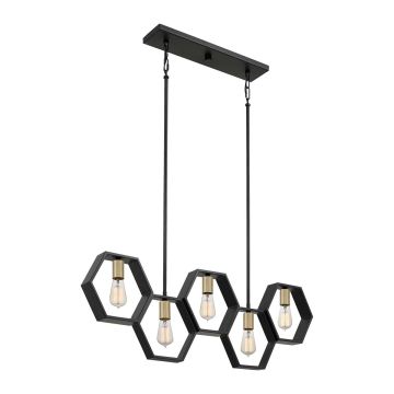 Quoizel Bismarck QZ-BISMARCK-ISLE-EK Závesná lampa 5x60W/E27
