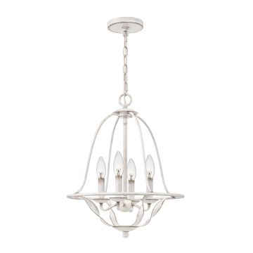 Quoizel Bradbury QZ-BRADBURY-4P-AWH Závesná lampa 4x40W/E14