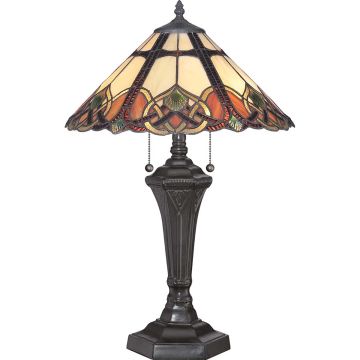Quoizel CAMBRIDGE QZ-CAMBRIDGE-TL Stolná lampa 2x75W/E27