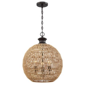 Quoizel Casablanca QZ-CASABLANCA-3P-PBZ Závesná lampa 3x60W/E27 IP20