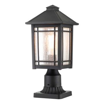 Quoizel Cedar Point QZ-CEDAR-POINT3-M-BK Stojanová lampa 1x60W/E27 IP44