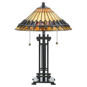 Quoizel CHASTAIN QZ-CHASTAIN-TL Stolná lampa 2x60W/E27