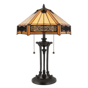 Quoizel INDUS QZ-INDUS-TL Stolná lampa 2x60W/E27