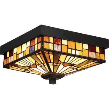 Quoizel INGLENOOK QZ-INGLENOOK-F Stropné svietidlo 2x60W/E27 IP44