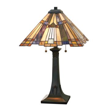 Quoizel INGLENOOK QZ-INGLENOOK-TL Stolná lampa 2x60W/E27