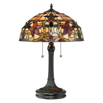 Quoizel KAMI QZ-KAMI-TL Stolná lampa 2x60W/E27