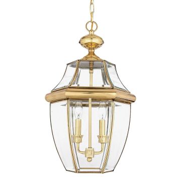 Quoizel NEWBURY QZ-NEWBURY8-L-PB Závesná lampa 2x60W/E14 IP23