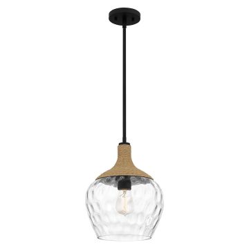 Quoizel Royer QZ-ROYER-1P-MBK Závesná lampa 1x60W/E27 IP20